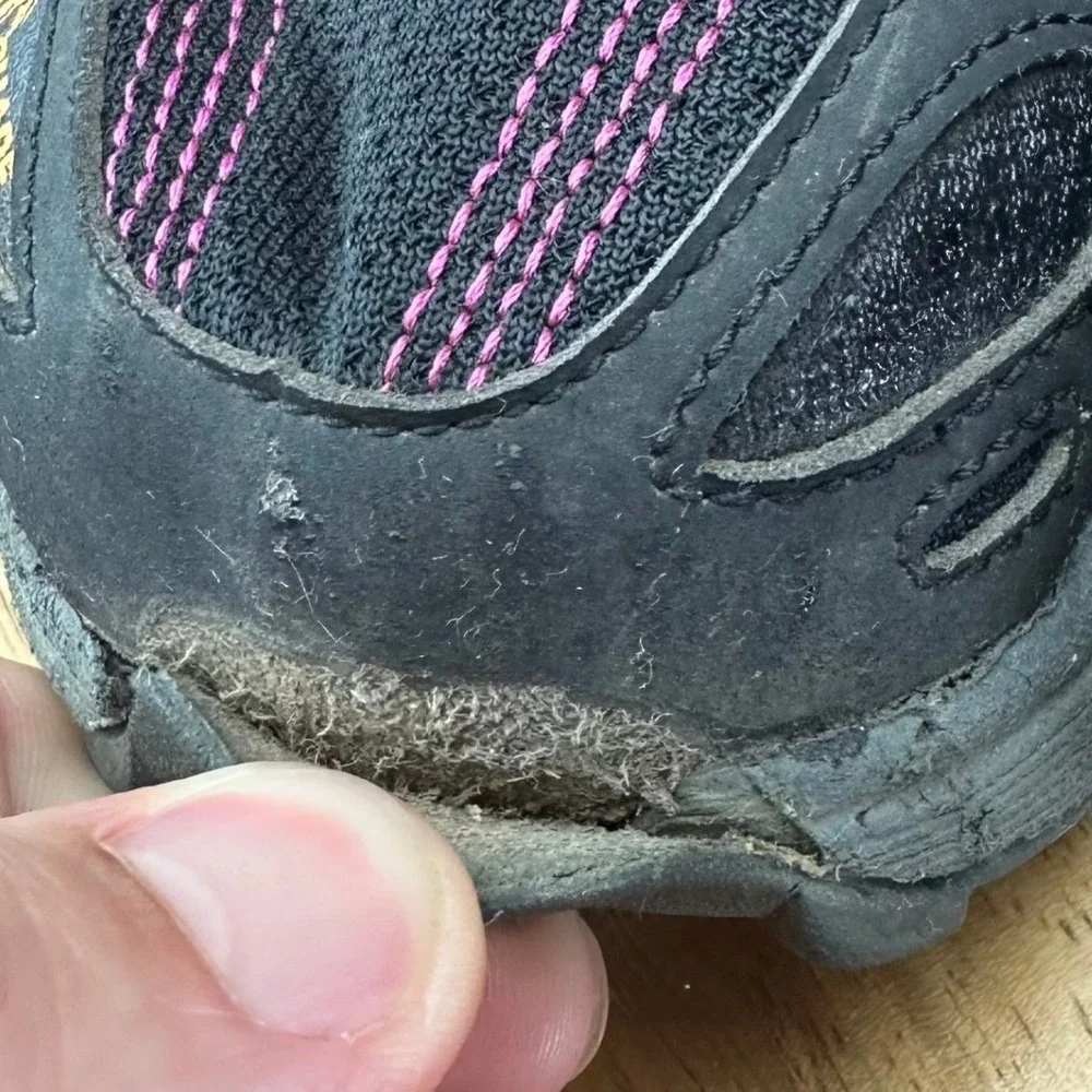 Altra Lone Peak V-Flex AFW1755H-1 Mid Black Purple Hiking Shoes Women's Sz 10.5